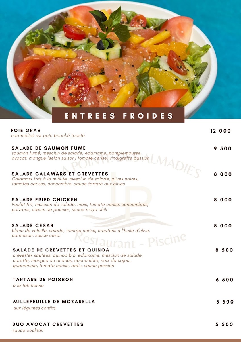 Menu Restaurant La Pointe Des Almadies-1